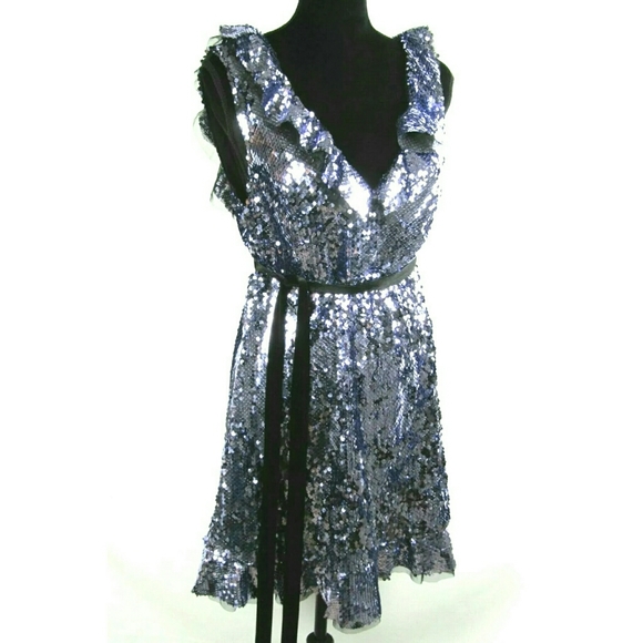 Free People Sequin Siren Mini Dress - Picture 1 of 8
